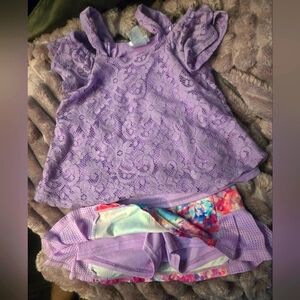 Off the shoulder shirt and a skirt. Shirt size 4/5, skirt size 5